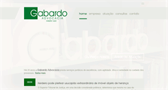 Desktop Screenshot of gabardoadvocacia.com.br