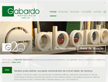 Tablet Screenshot of gabardoadvocacia.com.br